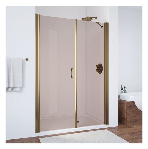 Душевая дверь в нишу Vegas Glass EP-F-2 150 05 05 L профиль бронза, стекло бронза 