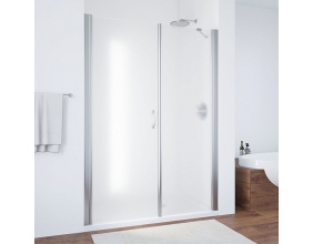 Душевая дверь в нишу Vegas Glass EP-F-2 155 08 10 L профиль глянцевый хром, стекло сатин 
