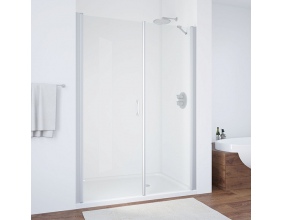 Душевая дверь в нишу Vegas Glass EP-F-2 165 07 01 L профиль матовый хром, стекло прозрачное 