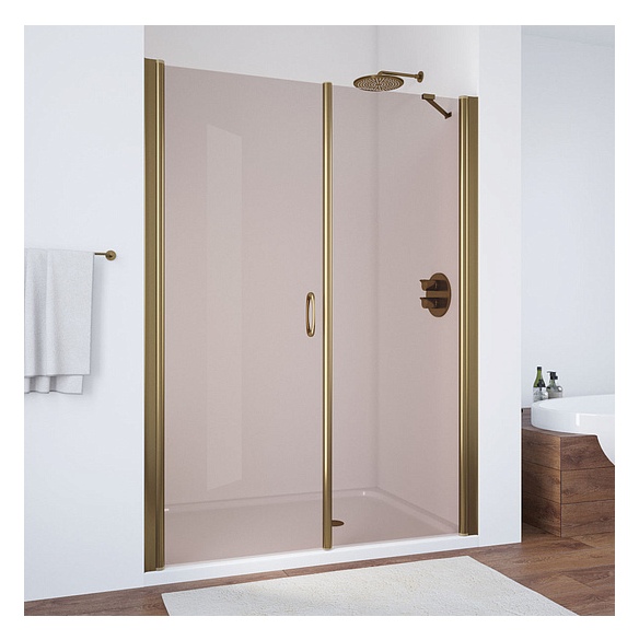 Душевая дверь в нишу Vegas Glass EP-F-2 170 05 05 L профиль бронза, стекло бронза 