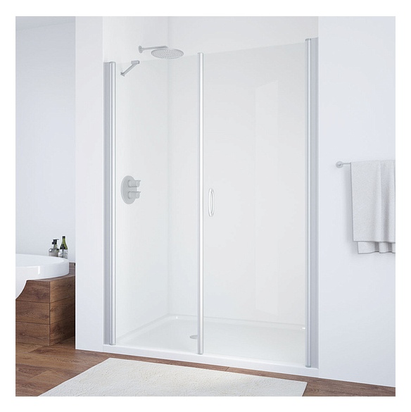 Душевая дверь в нишу Vegas Glass EP-F-2 170 07 01 R профиль матовый хром, стекло прозрачное 