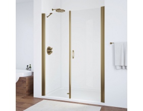 Душевая дверь в нишу Vegas Glass EP-F-2 175 05 01 R профиль бронза, стекло прозрачное 
