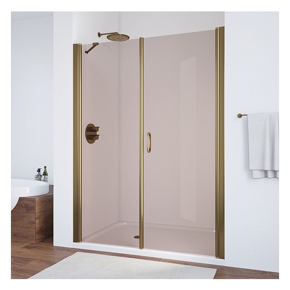 Душевая дверь в нишу Vegas Glass EP-F-2 175 05 05 R профиль бронза, стекло бронза 