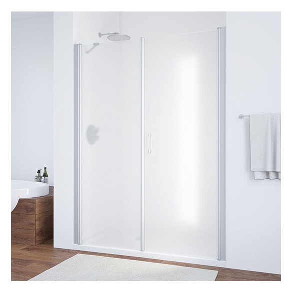 Душевая дверь в нишу Vegas Glass EP-F-2 175 07 10 R профиль матовый хром, стекло сатин 