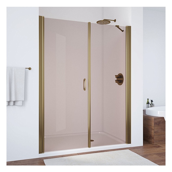 Душевая дверь в нишу Vegas Glass EP-F-2 180 05 05 L профиль бронза, стекло бронза 