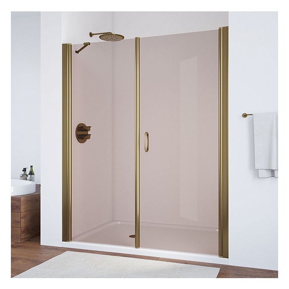Душевая дверь в нишу Vegas Glass EP-F-2 185 05 05 R профиль бронза, стекло бронза 