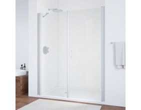 Душевая дверь в нишу Vegas Glass EP-F-2 185 07 01 R профиль матовый хром, стекло прозрачное 