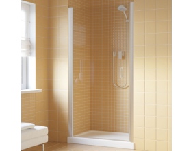 Душевая дверь в нишу Vegas Glass EP Lux 85 07 01 L профиль матовый хром, стекло прозрачное 