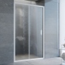 Душевая дверь в нишу Vegas Glass ZP 110 01 02 профиль белый, стекло шиншилла 