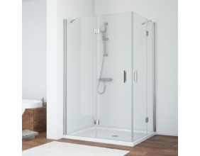 Душевой уголок Vegas Glass AFA-F 110*100 08 01 L профиль глянцевый хром, стекло прозрачное 