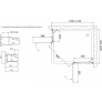 Душевой уголок Vegas Glass AFA-F 110*100 08 01 R профиль глянцевый хром, стекло прозрачное 