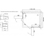 Душевой уголок Vegas Glass AFA-F 120*80 01 01 R профиль белый, стекло прозрачное 