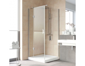 Душевой уголок Vegas Glass AFP-Fis Lux 100*90 08 01 L профиль глянцевый хром, стекло прозрачное 