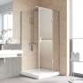 Душевой уголок Vegas Glass AFP-Fis Lux 100*90 08 01 R профиль глянцевый хром, стекло прозрачное 