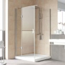 Душевой уголок Vegas Glass AFP-Fis Lux 120*100 08 01 L профиль глянцевый хром, стекло прозрачное 