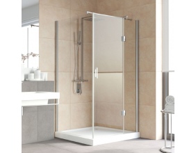Душевой уголок Vegas Glass AFP-Fis Lux 120*100 08 01 R профиль глянцевый хром, стекло прозрачное 