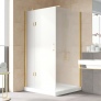 Душевой уголок Vegas Glass AFP-Fis Lux 120*100 09 10 L профиль золото, стекло сатин 