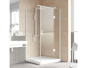 Душевой уголок Vegas Glass AFP-Fis Lux 120*90 01 01 R профиль белый, стекло прозрачное 