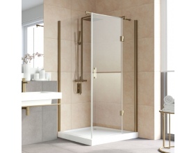 Душевой уголок Vegas Glass AFP-Fis Lux 120*90 05 01 R профиль бронза, стекло прозрачное 