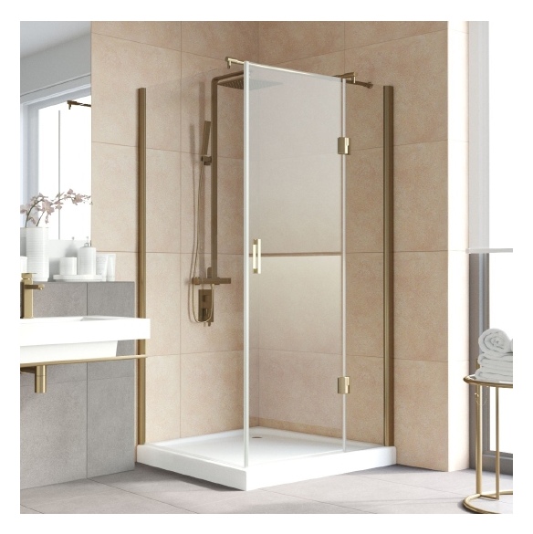 Душевой уголок Vegas Glass AFP-Fis Lux 120*90 05 01 R профиль бронза, стекло прозрачное 