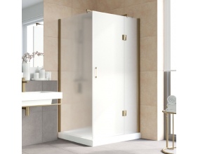 Душевой уголок Vegas Glass AFP-Fis Lux 120*90 05 10 R профиль бронза, стекло сатин 