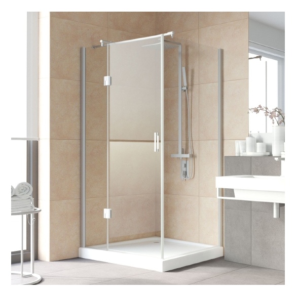 Душевой уголок Vegas Glass AFP-Fis Lux 120*90 07 01 L профиль матовый хром, стекло прозрачное 