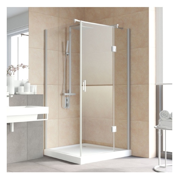 Душевой уголок Vegas Glass AFP-Fis Lux 120*90 07 01 R профиль матовый хром, стекло прозрачное 