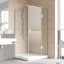 Душевой уголок Vegas Glass AFP-Fis Lux 120*90 07 01 R профиль матовый хром, стекло прозрачное 