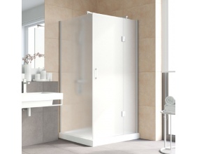 Душевой уголок Vegas Glass AFP-Fis Lux 120*90 07 10 R профиль матовый хром, стекло сатин 