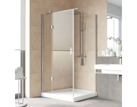 Душевой уголок Vegas Glass AFP-Fis Lux 120*90 08 01 L профиль глянцевый хром, стекло прозрачное 