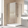 Душевой уголок Vegas Glass AFP-Fis Lux 120*90 08 01 L профиль глянцевый хром, стекло прозрачное 