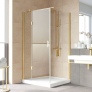 Душевой уголок Vegas Glass AFP-Fis Lux 120*90 09 01 L профиль золото, стекло прозрачное 