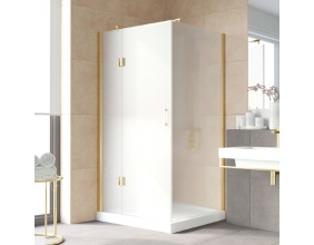 Душевой уголок Vegas Glass AFP-Fis Lux 120*90 09 10 L профиль золото, стекло сатин 