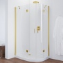 Душевой уголок Vegas Glass AFS-F 100*80 09 01 L профиль золото, стекло прозрачное 