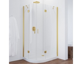 Душевой уголок Vegas Glass AFS-F 100*80 09 01 R профиль золото, стекло прозрачное 