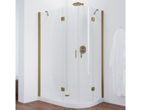 Душевой уголок Vegas Glass AFS-F 110*100 05 01 L профиль бронза, стекло прозрачное 