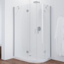 Душевой уголок Vegas Glass AFS-F 110*100 07 01 L профиль матовый хром, стекло прозрачное 