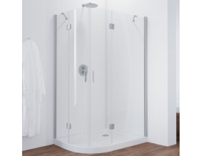 Душевой уголок Vegas Glass AFS-F 110*100 07 01 R профиль матовый хром, стекло прозрачное 