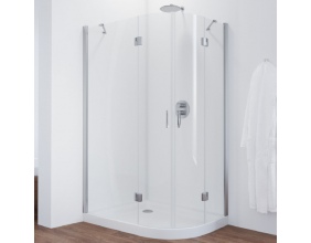Душевой уголок Vegas Glass AFS-F 110*100 08 01 L профиль глянцевый хром, стекло прозрачное 