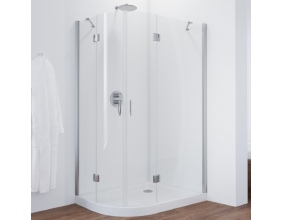 Душевой уголок Vegas Glass AFS-F 110*100 08 01 R профиль глянцевый хром, стекло прозрачное 