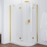 Душевой уголок Vegas Glass AFS-F 110*100 09 01 L профиль золото, стекло прозрачное 