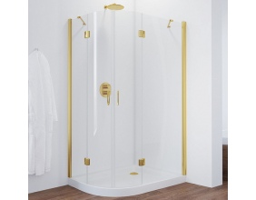 Душевой уголок Vegas Glass AFS-F 110*100 09 01 R профиль золото, стекло прозрачное 