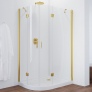 Душевой уголок Vegas Glass AFS-F 110*100 09 01 R профиль золото, стекло прозрачное 
