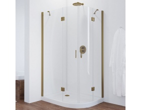 Душевой уголок Vegas Glass AFS-F 110*80 05 01 L профиль бронза, стекло прозрачное 
