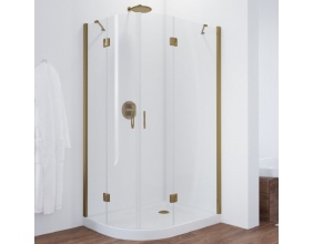 Душевой уголок Vegas Glass AFS-F 110*80 05 01 R профиль бронза, стекло прозрачное 