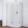 Душевой уголок Vegas Glass AFS-F 110*80 08 01 L профиль глянцевый хром, стекло прозрачное 