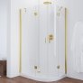 Душевой уголок Vegas Glass AFS-F 110*80 09 01 L профиль золото, стекло прозрачное 