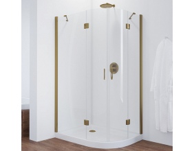 Душевой уголок Vegas Glass AFS-F 110*90 05 01 L профиль бронза, стекло прозрачное 