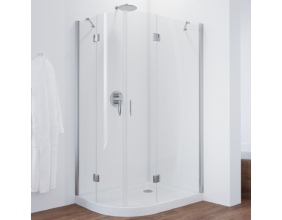 Душевой уголок Vegas Glass AFS-F 110*90 08 01 R профиль глянцевый хром, стекло прозрачное 