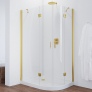 Душевой уголок Vegas Glass AFS-F 110*90 09 01 L профиль золото, стекло прозрачное 